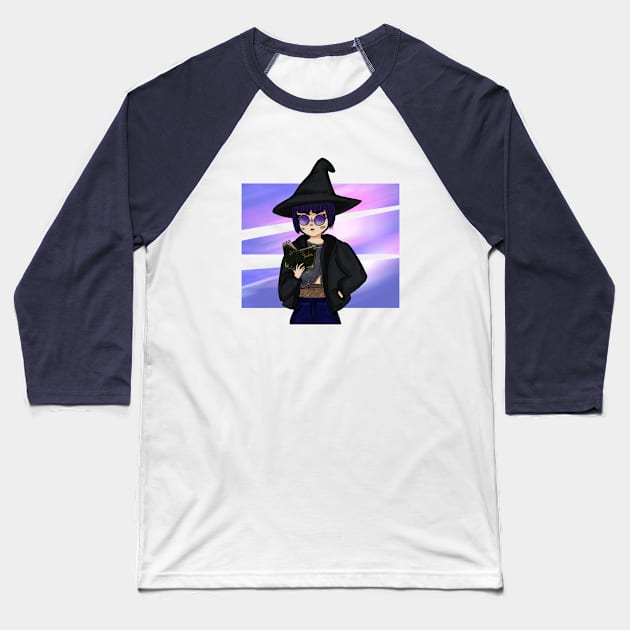 Witch Baseball T-Shirt by Mboura